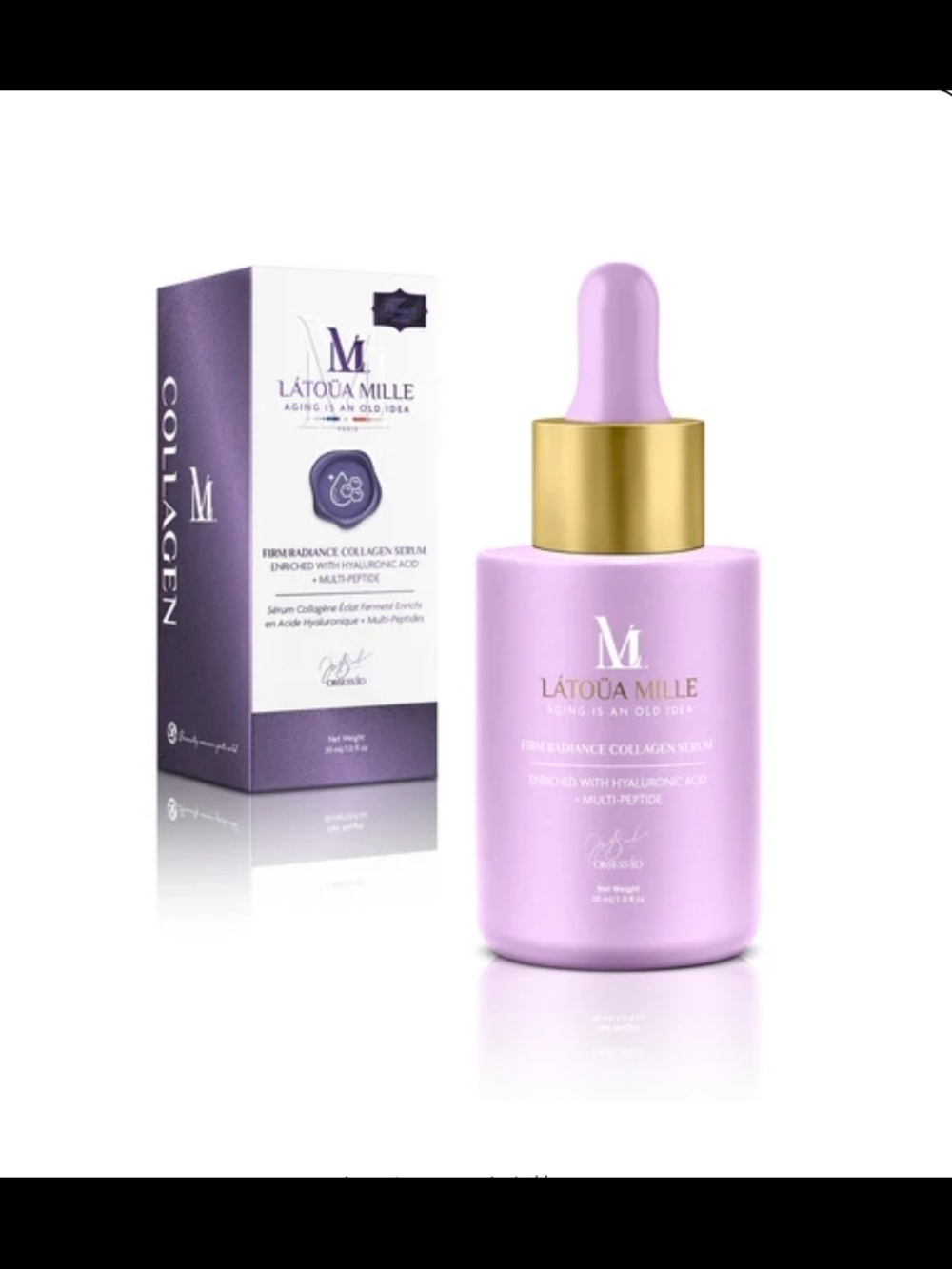 Latoua Mille

Firm Radiance Collagen Serum W/ Hyaluronic Acid  and Multi-peptide